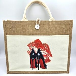 Custom Canvas Tote Bag, Made to Order - Off White Tote, Large Size